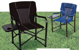 Director Chair with collapsible side table & cup holder